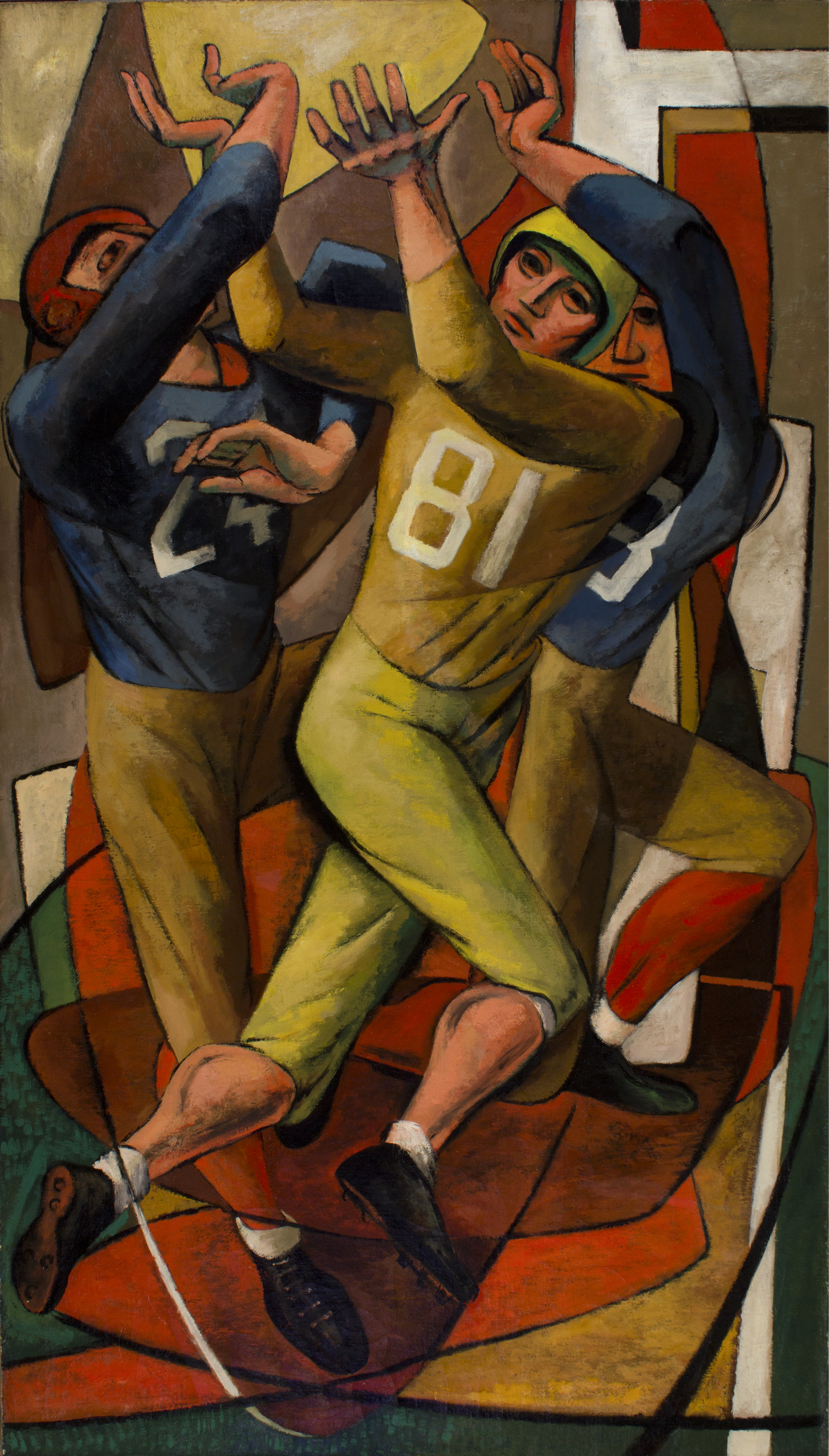 Benton Spruance Forward Pass Oil on Canvas Benton Spruance Forward Pass Oil on Canvas Original Painting Insprired by Philadelphia Eagles Football Team